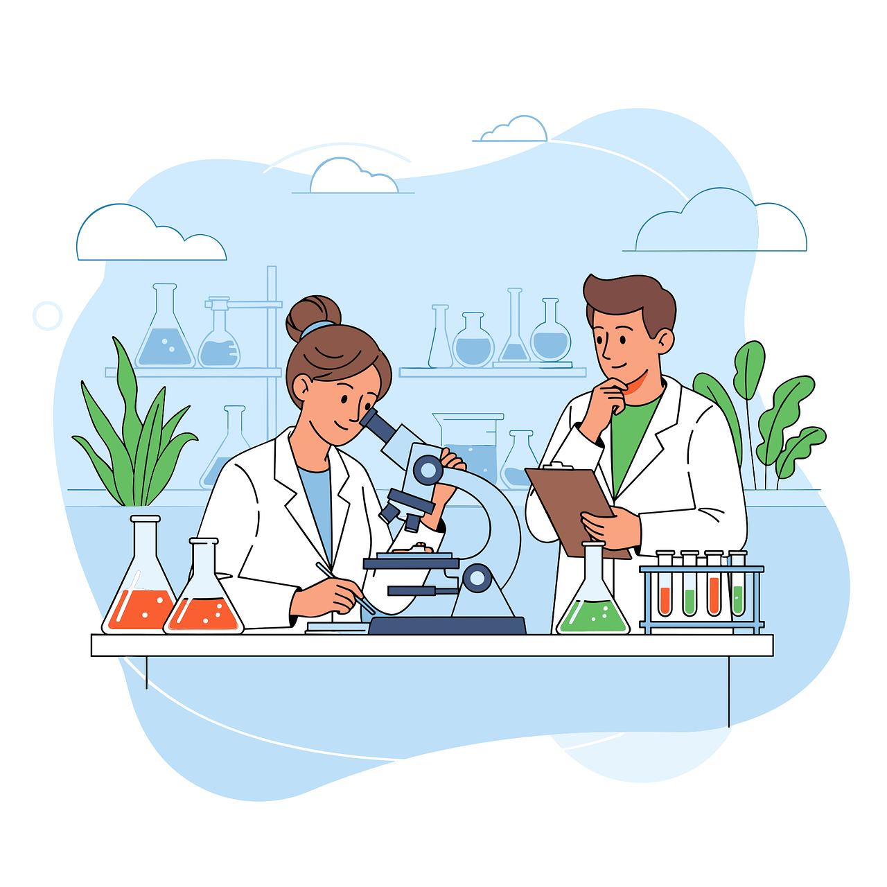 Medical Laboratory Illustration